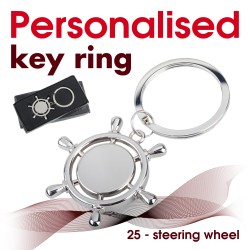 Key ring 025 - ship's wheel