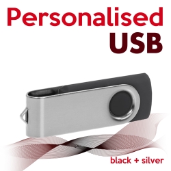 USB black + silver
