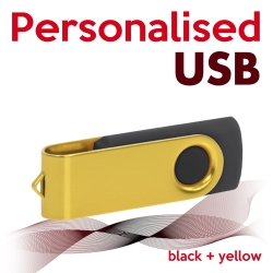 USB black + yellow