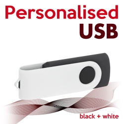 USB black + white