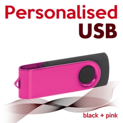 USB black + pink