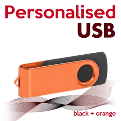 USB black + orange
