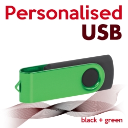 USB black + green