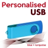 USB blue + turquoise