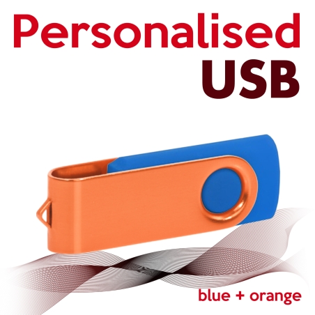 USB blue + orange