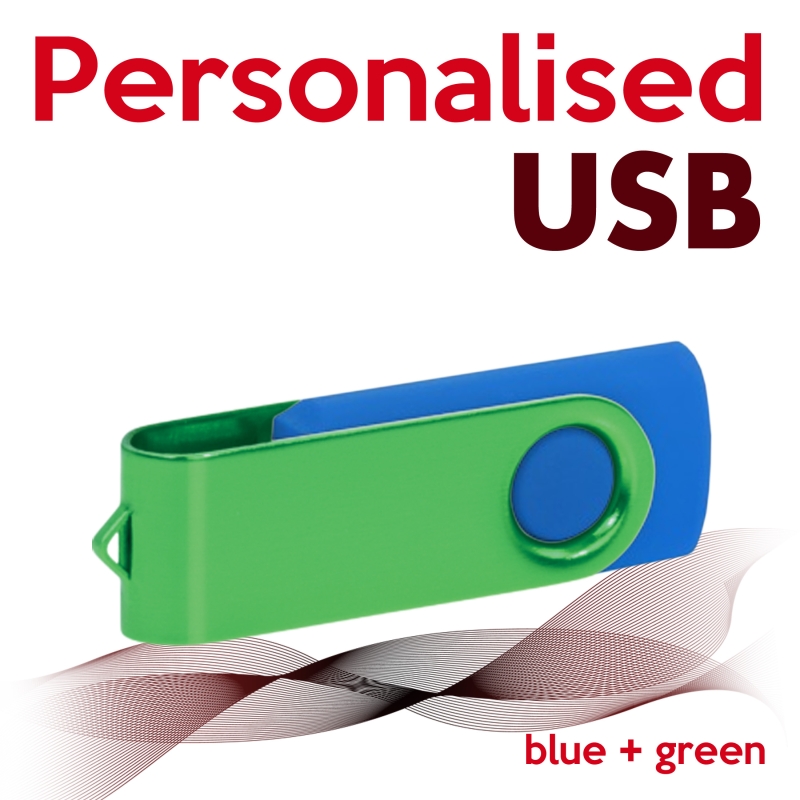 USB blue + green