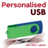 USB dark blue + green