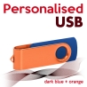 USB dark blue + orange