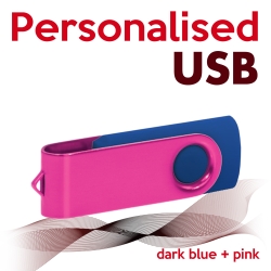 USB dark blue + pink