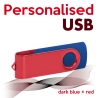 USB dark blue + red