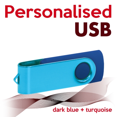 USB dark blue + turquoise