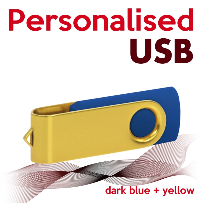 USB dark blue + yellow