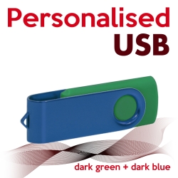 USB dark green + dark blue
