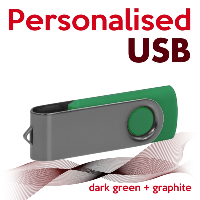 USB dark green + graphite