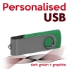 USB dark green + graphite