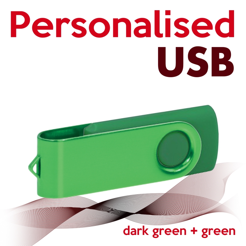USB dark green + green