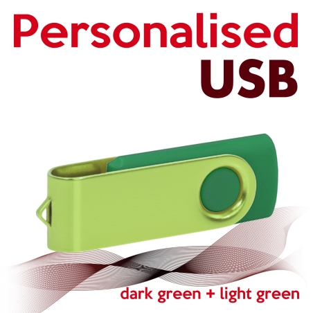 USB dark green + light green
