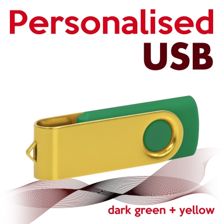USB dark green + yellow