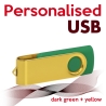 USB dark green + yellow
