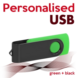 USB green + black