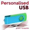 USB green + turquoise
