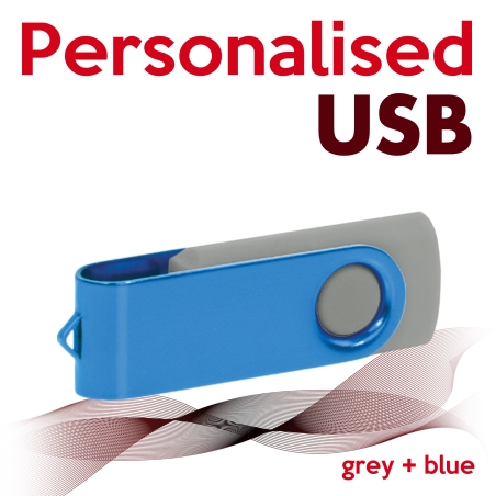 USB grey + blue