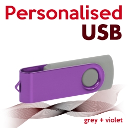 USB grey + violet