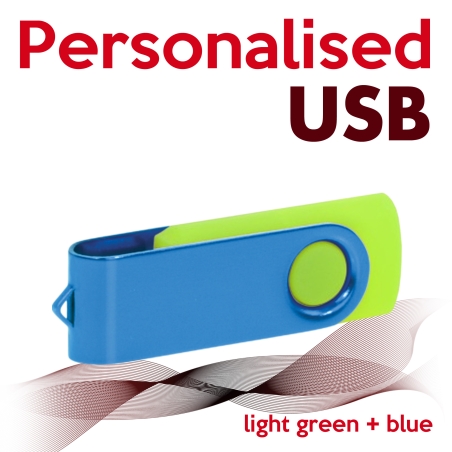 USB light green + blue