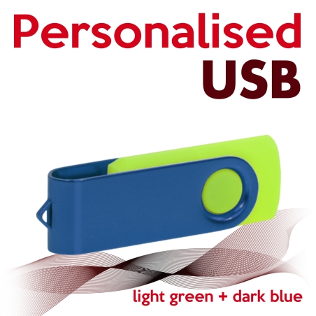 USB light green + dark blue