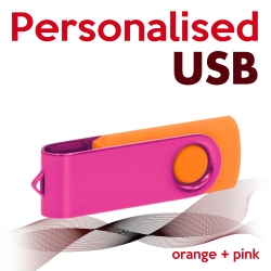 USB orange + pink