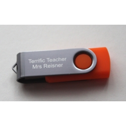 USB orange + blue