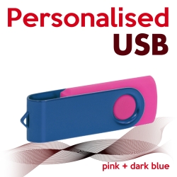 USB pink + dark blue