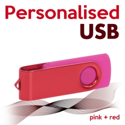 USB pink + red