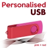 USB pink + red