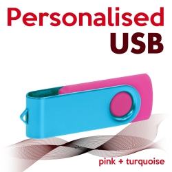 USB pink + turquoise
