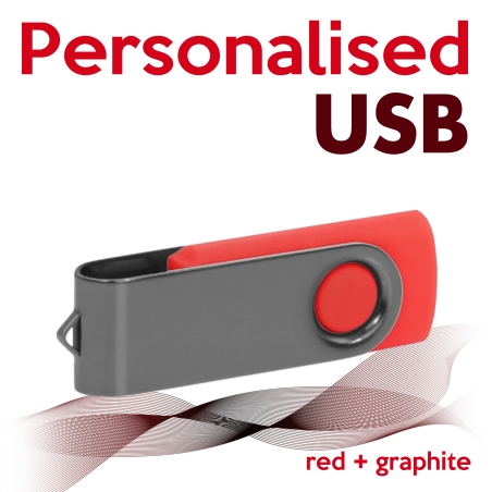 USB red + graphite