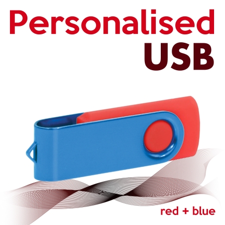 USB red + blue