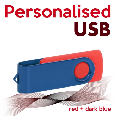 USB red + dark blue