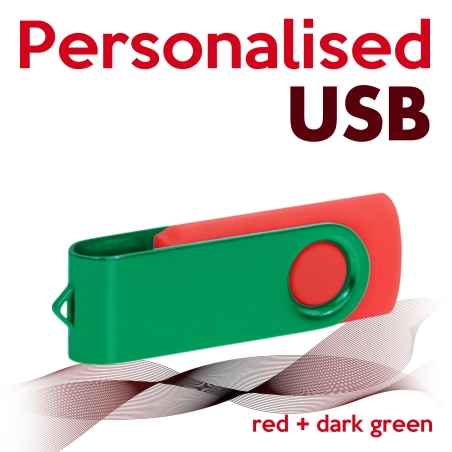 USB red + dark green