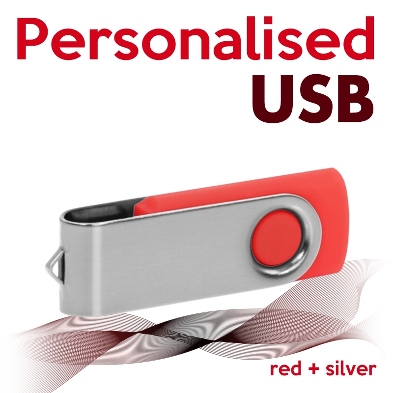 USB red + silver