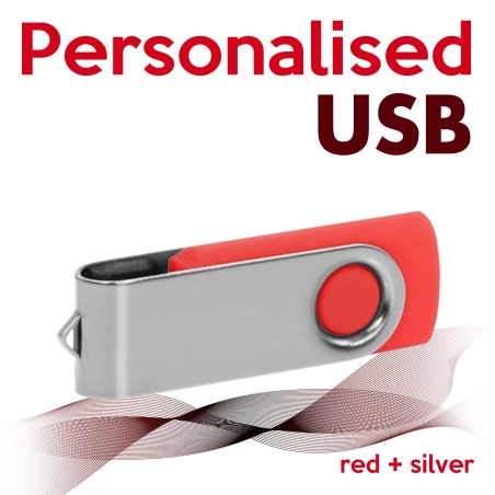 USB red + silver