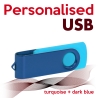 USB turquoise + dark blue