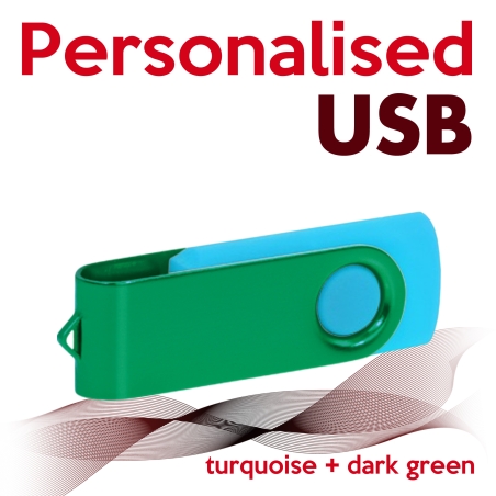 USB turquoise + dark green