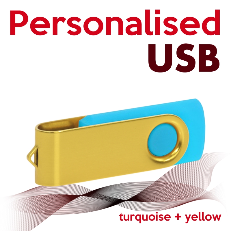 USB turquoise + yellow