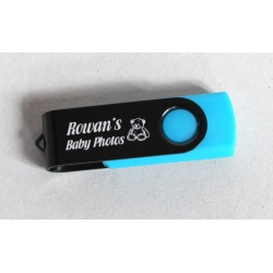 USB turquoise + silver