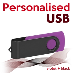 USB violet + black