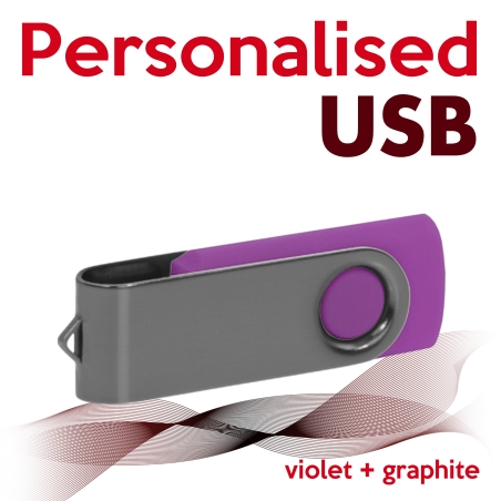 USB violet + graphite