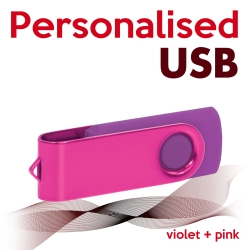 USB violet + pink