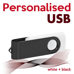 USB white + black