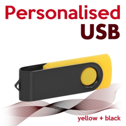 USB yellow + black